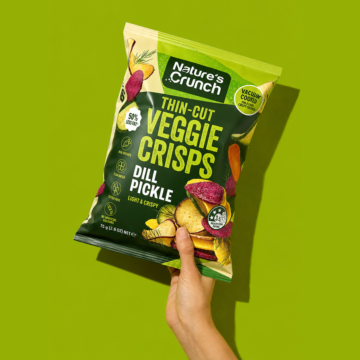 food packaging design mixed veggie crisps