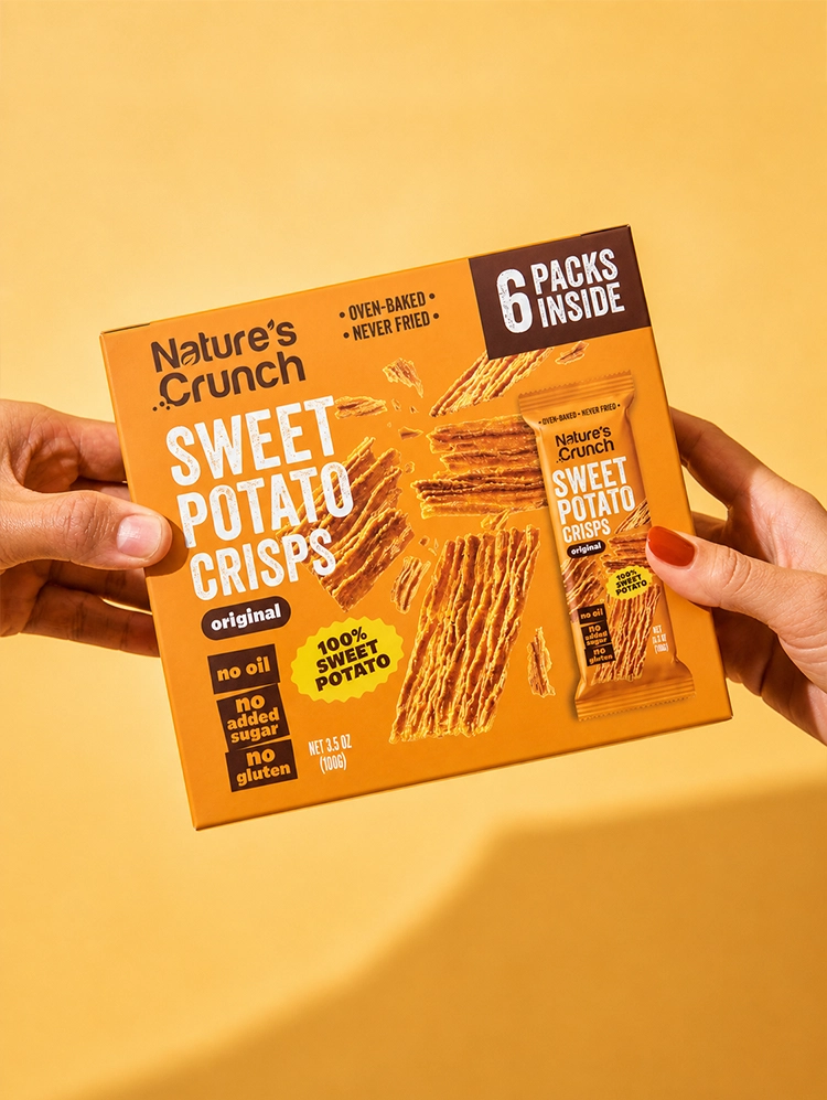 box sweet potato packaging design