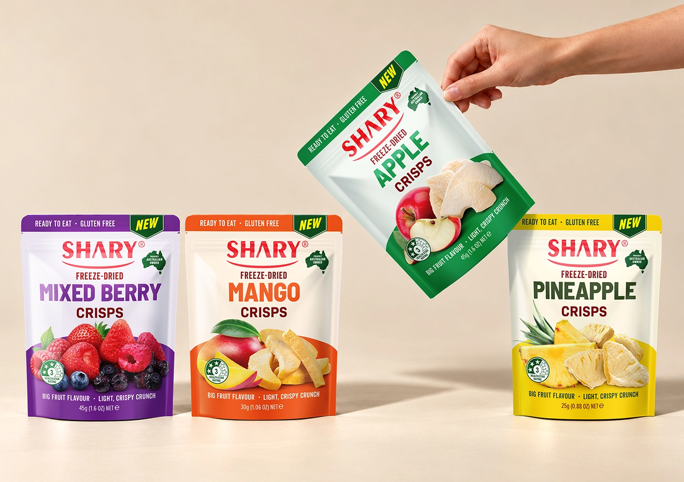 fruit crisps packaging redesign