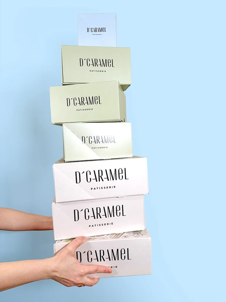 Brand identity and packaging design for a patisserie and bakery