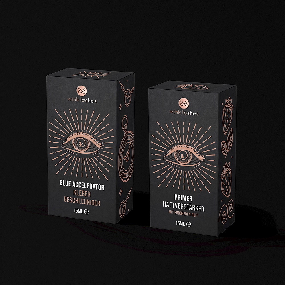 packaging design for a cosmetics brand