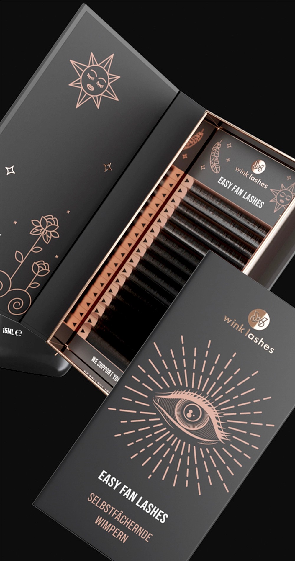 packaging design for a cosmetics brand