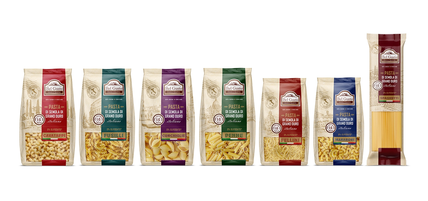 pasta packaging design, Italian pasta