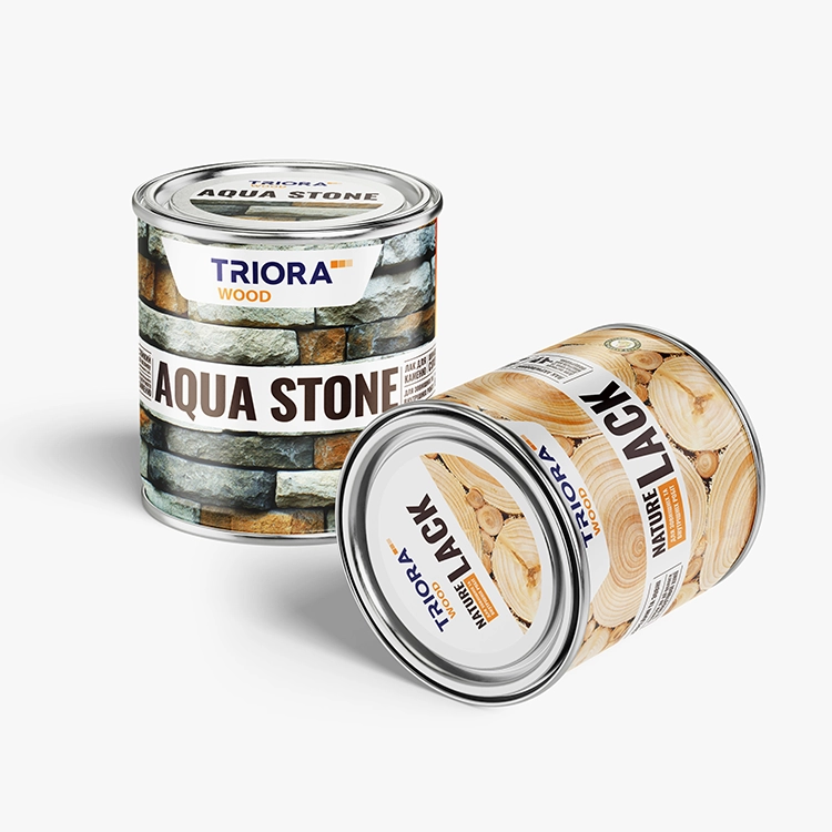 packaging design for paint and varnish products